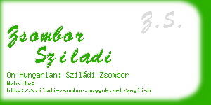 zsombor sziladi business card